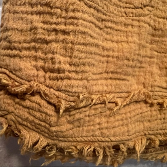 Saturday Sunday by Anthropologie “Marie” Crinkle Gauze Shorts in Harvest Gold - Picture 5 of 14